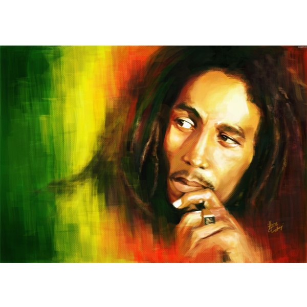 Πίνακας Bob Marley 70 x 50 | Πορτρέτο σε Καμβά