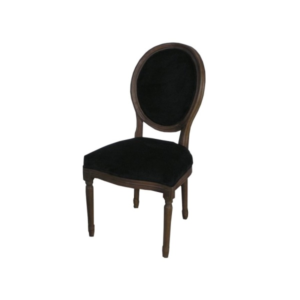 Καρέκλα Μαύρο Ύφασμα & Ξύλο 53x60ΕΚ  A-10999