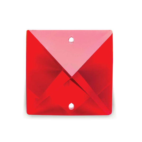 Κόκκινο Τετράγωνο Κρυσταλλάκι | Ανταλλακτικό Φωτιστικού