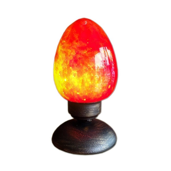 Πορτατίφ Κόκκινο Αυγό Χρωματιστό Φυσητό Γυαλί | Fairy Egg Lamp