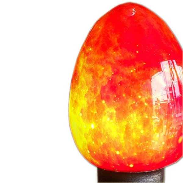 Πορτατίφ Κόκκινο Αυγό Χρωματιστό Φυσητό Γυαλί | Fairy Egg Lamp