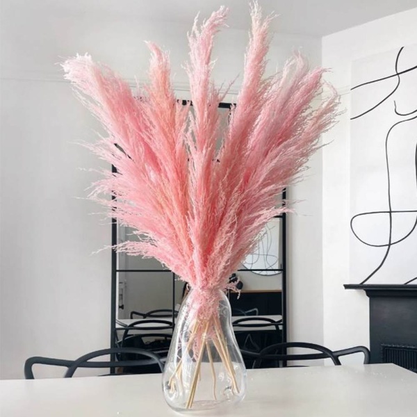 Fluffy Pampas Grass Ροζ Φούξια Μ140εκ | Φ70εκ XL