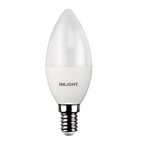 InLight E14 LED C37 5,5watt 3000K Θερμό Λευκό (7.14.05.13.1)