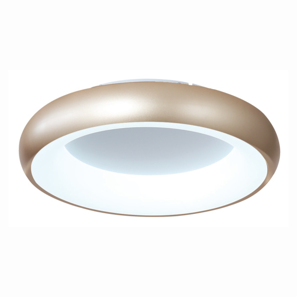 InLight Πλαφονιέρα οροφής LED 54W 3CCT από χρυσαφί και λευκό ακρυλικό D:40cm (42021-B-Golden)