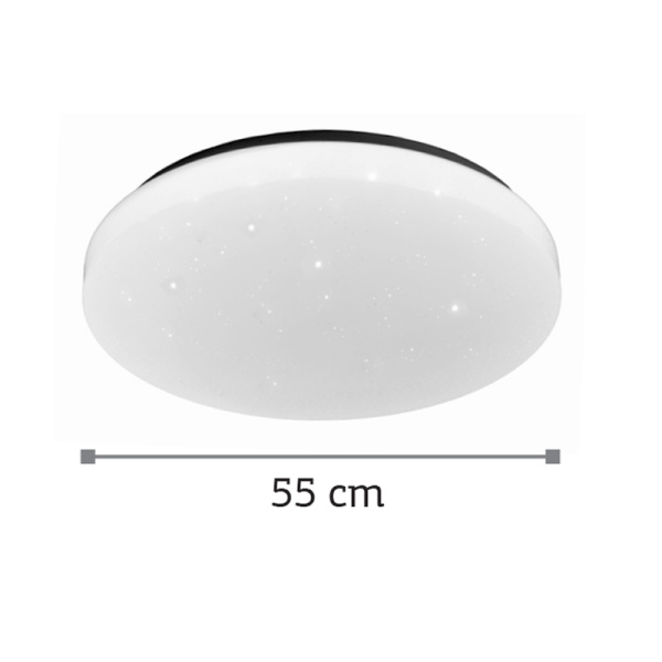 InLight Πλαφονιέρα οροφής LED 36W 4000K από λευκό ακρυλικό D:55cm (42162-Α-Λευκό)