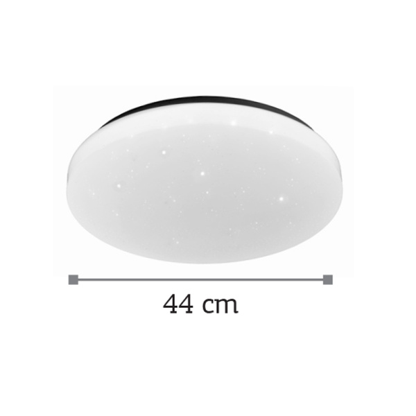 InLight Πλαφονιέρα οροφής LED 30W 4000K από λευκό ακρυλικό D:44cm (42162-B-Λευκό)