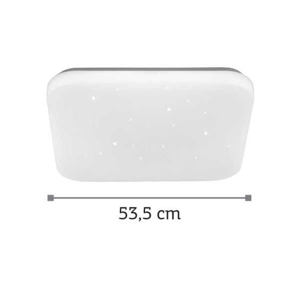 InLight Πλαφονιέρα οροφής LED 42W 4000K από λευκό ακρυλικό D:53,5cm (42163-Α-Λευκό)