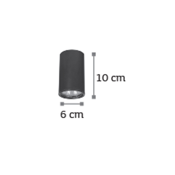 InLight Επιτοίχιο σποτ από λευκό μέταλλο 1XGU10 D:10cm (4505-WH-ΟΡΟΦΗΣ)