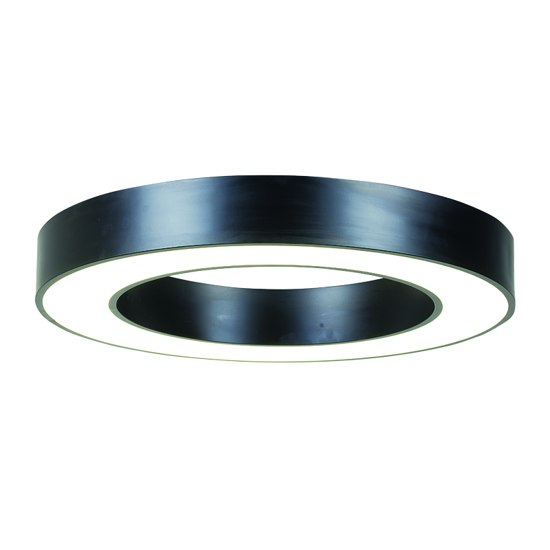 InLight Κρεμαστό φωτιστικό LED 40W 4000K σε μαύρη απόχρωση D:60cm (6171-60-BL)
