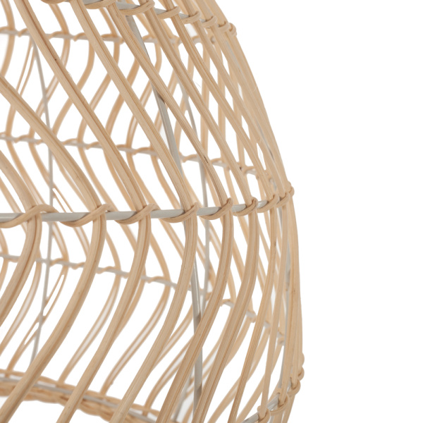 Artekko Bamboo Φωτιστικό Οροφής Μονόφωτο (Ε27) Φυσική Απόχρωση (55x55x40)cm