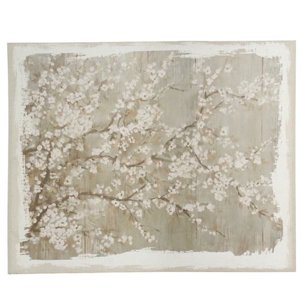 Artekko Blossom Πίνακας σε Καμβά MDF/Ύφασμα Μπεζ (121.9x3.8x152.4)cm